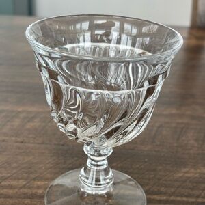 Set of 5 Vintage Fostoria Colony Glass Water Goblets GLOWS WITH 365NM UV